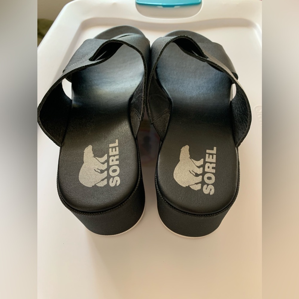 Sorel Womens Cameron platform slides sandals. 10 - Picture 3 of 7
